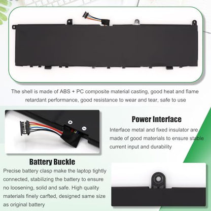 L18M4P71 01AY969 Laptop Battery Replacement for Lenovo ThinkPad X1 Extreme 1st Gen/2nd Gen ThinkPad P1 1st Gen/P1 Gen 2 Series 01YU911 5B10W13953 5B10V98091 SB10Q76929 L17C4P72 15.36V 80Wh - style: Battery L18M4P71