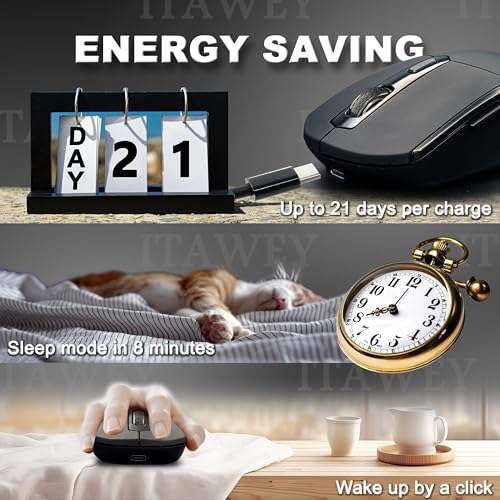 Bluetooth LED Mouse + Pad Combo | LED Strip, Dual BT/2.4G, Quiet, 6 Buttons