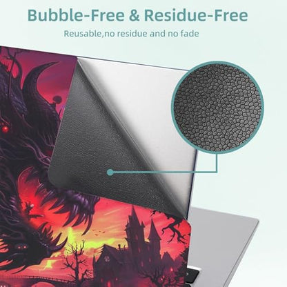 Universal Laptop Skin Decal, 3-Piece Vinyl Protector for 12 13 14 15.6" Notebook, Waterproof Anti-Scratch, Easy Trim & Bubble-Free Finish, Giant Monster - color: Giant Monster