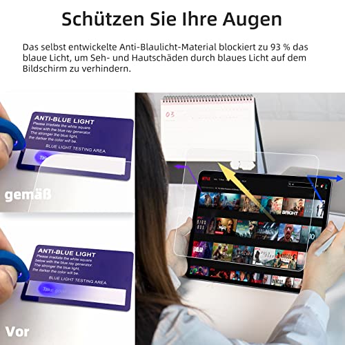 [Pack of 3] Paper Film for iPad 7th/8th/9th Generation (10.2 Inch, 2019/2020/2021), Matte Paper Film, Screen Protector for Writing Drawing - size: 10.2" iPad