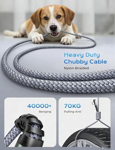 4FT 2-in-1 USB C to USB C Cable Dual-C 480Mbps, USB-A Adapter included, 140W Max Fast Charging Cord Braided for iPhone 17/17 Pro Max/16 Series,MacBook Air/Pro and More(Adjustable buckle+storage bag) - size: 4FT