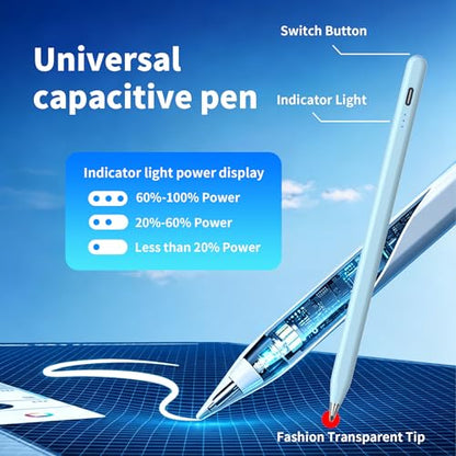 Galaxy Tab A11+ Stylus Pen for Samsung Table A11/A9+/A9 Drawing Stylus for Android Tablets, Precise Writing Pencil,Fast Charging,Auto Sleep,Button on/Off (Blue) - color: blue