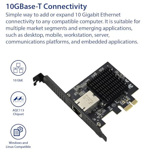 Single Port 10 Gigabit Ethernet PCI-e x1 Network Card - size: 1-Port 10G x1, style: 10 Gigabit