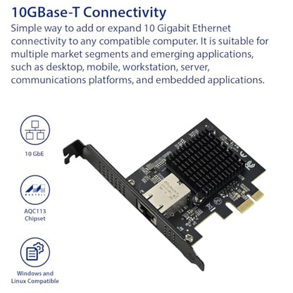 Single Port 10 Gigabit Ethernet PCI-e x1 Network Card - size: 1-Port 10G x1, style: 10 Gigabit