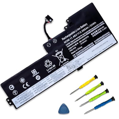 01AV421 01AV419 Laptop Battery for Lenovo ThinkPad T470 T480 T580 A475 A485 | 11.46V 24Wh; Battery Replacement for Lenovo ThinkPad P25; 01AV420 01AV489 SB10K97576 SB10K97578 - size: 9.96*3.62*1.3 inches 01AV421