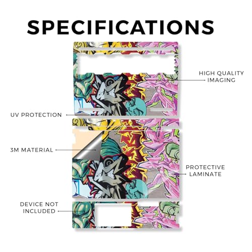 Laptop Skin Compatible with Lenovo Legion 5 Gaming Laptop (15IRX9) 2024 - Graffiti Wild Styles - Premium 3M Vinyl Protective Wrap Decal Cover - Easy to Apply | Crafted in the USA - color: Graffiti Wild Styles, size: Legion 5 Gaming (15IRX9) 2024 Full Cove