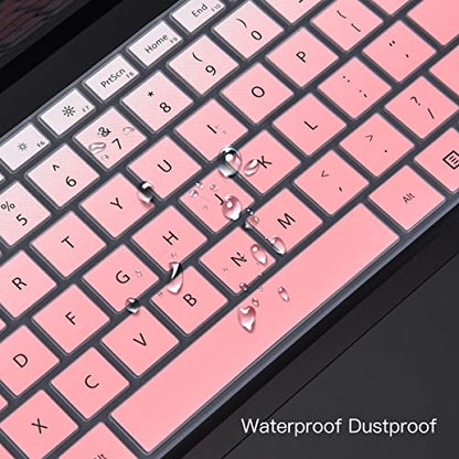 Keyboard Cover for 2023-2019 Microsoft Surface Laptop 6 5 4 3 Gen 13.5" & 15", Surface Book 3 13.5 and 15 inch, Protector Accessories(Not Fit Surface Laptop 7 2024 2025) - Ombre Pink - color: Ombre Pink