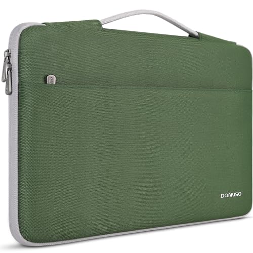 DOMISO 14 inch Laptop Case Sleeve Protective Cover Compatible with 15 inch MacBook Air M4 M3 M2,MacBook Pro,14-15 inch HP Dell ASUS Lenovo Chromebook,Waterproof Computer Cases Bag,Avocado Green - color: Avocado Green, size: 15" for Macbook Air