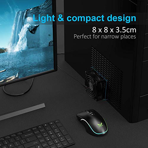 ELUTENG USB Fan 80mm, USB Computer Fan 5V Quite USB Ventilation Fan Compatible with 3 Speed Control for Receiver DVR Playstation Xbox Computer Cabinet Cooling 80 x 80 x 25mm - size: 80mm USB Speed Fan Standard