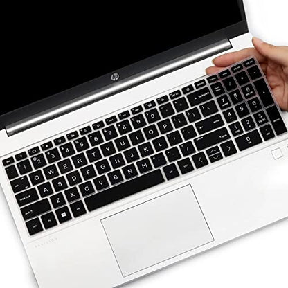 Keyboard Cover for HP Pavilion 15.6" 15t 15z 15-eg 15-eh 15-er 15t-eg300/eg200/eg000 15-er0095nr 15z-eh200/eh300 15-eg3053cl 15-eg0070wm 15-eg0073cl eg0065st eg1053cl eg0032nr 15-eh1070wm 15-er0056cl - color: Black