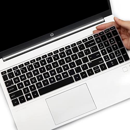 Keyboard Cover for HP Pavilion 15.6" 15t 15z 15-eg 15-eh 15-er 15t-eg300/eg200/eg000 15-er0095nr 15z-eh200/eh300 15-eg3053cl 15-eg0070wm 15-eg0073cl eg0065st eg1053cl eg0032nr 15-eh1070wm 15-er0056cl - color: Black