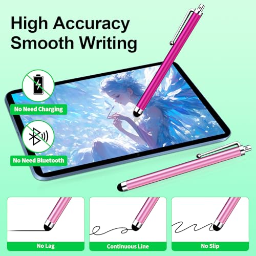 20 Pack Stylus Pen,Stylus Pen for Touchscreen,Universal Stylus | High Precision Sensitivity for Everyday Writing/Drawing, Compatible with Touch Screens,10 Colors - color: 20-Pack