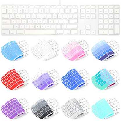 Allinside Transparent Keyboard Cover for iMac Wired USB Keyboard A1243 MB110LL/B - color: 01 Transparent