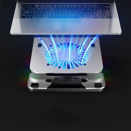 Computer Stand Aluminum Alloy Radiator Fan Lifting Handheld Portable