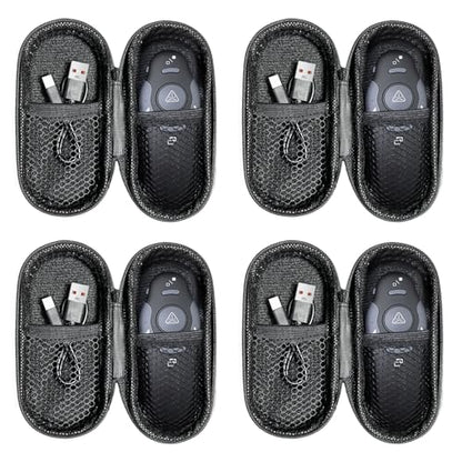 [4 Units] Presentation Clicker with 4 Cases: PowerPoint Wireless Presenter Remote USB Type C Rechargeable Red Laser Pointer Clickers Computer Project Mac PPT Slideshow Google Slide Advancer - style: 4 Units Red Laser