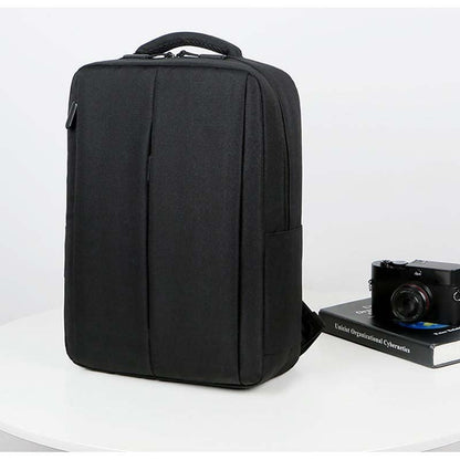 Travel Laptop Backpack Business Laptop Backpack with USB Charging Port (Black) - color: Black Out