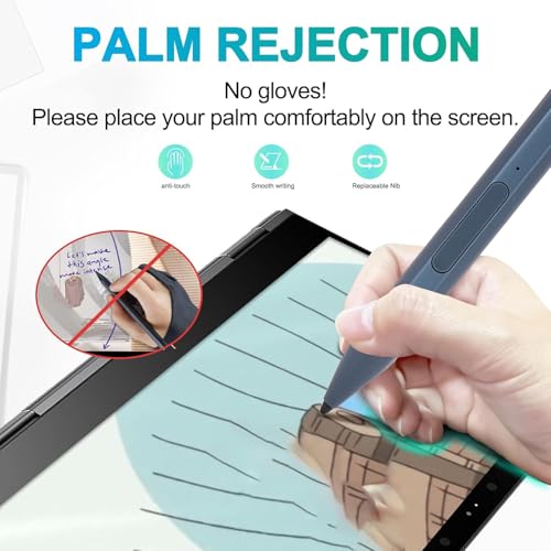 Active Stylus Pen, Rechargeable MPP 2.0 Tilt Stylus for Touch Screen Devices, 4096 Pressure Sensitivity, USB C Charging, Magnetic Stylus, Blue - color: Blue