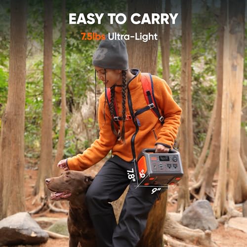 Jackery Solar Generator 300, 292Wh Backup LiFePO4 Battery with SolarSaga 100W Prime, 300W Pure Sine Wave AC Outlet for RV Outdoors Camping Travel Blackout - style: E300+100W Prime