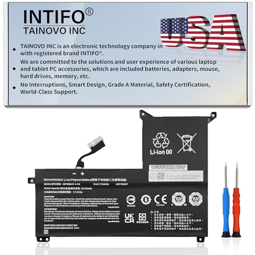 54Wh NP50BAT-4-54 Laptop Battery Compatible with CLEVO NP70 X17 AT22 Gigabyte G5 GE KF G7 KE Schenker XMG Focus 16 Colorful X15 at XS22 6-87-NP5KS-51B00 6-87-NP5KS-53G00 [15.4V 3410mAh 4-Cell]