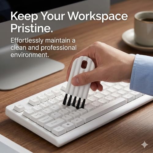 2-Pack Keyboard Cleaning Brush with Soft Bristles - Mini Gap & Slot Cleaning Brush for Electronics, Household Dusting, Window Tracks, and Kitchen Crevices - size: 2 Pack