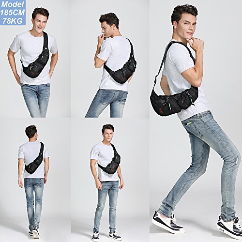 NICGID Sling Bag Chest Shoulder Backpack Crossbody Bags Casual Daypack for Men Women (Navy blue-2854) - color: Navy Blue-2854