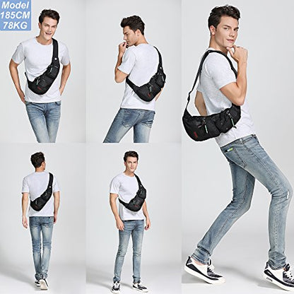 NICGID Sling Bag Chest Shoulder Backpack Crossbody Bags Casual Daypack for Men Women (Navy blue-2854) - color: Navy Blue-2854