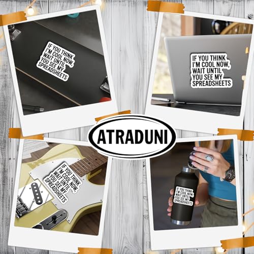 (3Pcs) Funny Spreadsheet Stickers If You Think I'm Cool Now Wait Until You See My Spreadsheets Waterproof Vinyl Decals for Laptop Water Bottle Tumbler Kindle Accountant Gifts - color: If You Think I’m Cool Now
