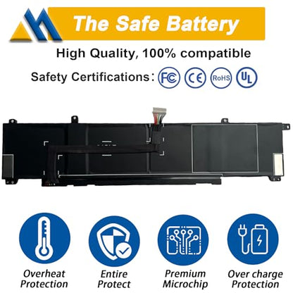 70.07Wh WK04XL Laptop Battery Replacement for Hp Victus 16-b 16-c 16-d 16-e Series 16-D0013DX 16-D0001UR 16-D1113TX 16-E0005UA 16-E0029UR 16-E0194NW HSTNN-OB2C M38822-AC1 4-Cell - size: 12.87*3.16*0.31 inch WK04XL