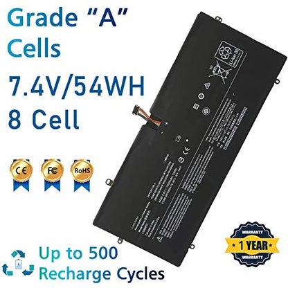 L12M4P21 Laptop Replacement Battery for Lenovo Yoga 2 Pro 13 Series L13S4P21 121500156 21CP5/57/128-2 7.4V 54WH/7400MAH 8-Cell - style: L12M4P21