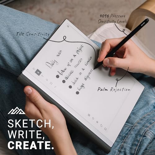 V-Pen EMR Stylus Remarkable 2 Pen Replacement with Digital Eraser + 5 Tips | 4096 Pressure Level Sensitivity & Palm Rejection | Digital Pen Marker Plus Compatible Kindle Scribe & Tablet Pen - style: V-Pen Stylus