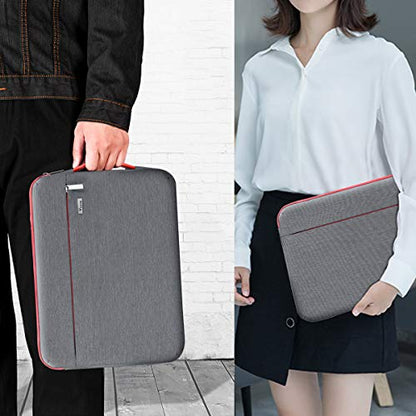 Voova 16-15.6 Inch Laptop Sleeve, Laptop Cover, MacBook Case, Gray | Splash-proof laptop sleeve with soft protection, suitable for laptops and MacBook Pro 16 during travel - color: Grey, size: 15.6-16 Inch