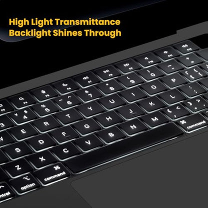 Premium Ultra Thin MacBook Pro 16 & 14 inch Keyboard Cover Protector | for 2026 2025 MacBook Pro 14" & 16" M5 M4 M3 Pro/Max, Mac Invisible High Transparency Accessories Skin, Waterproof, Tinted - size: MacBook Pro 14" & 16"(2021-2026)