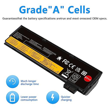T480 T470 01AV427 61++ Laptop Battery Replacement for Lenovo Thinkpad A475 A485 T570 T580 TP25 P51S P52S Series Notebook 01AV492 01AV427 01AV428 01AV425 SB10K97584 SB10K97585 11.25V 72Wh 6000mAh - size: 01AV427 8.86 3.15 1.38in