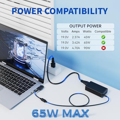 19V 3.42A 65W for Acer Laptop Charger 3.0x1.1MM Connector, Compatible with Acer Chromebook Aspire 5 3 A315-23 A515-45, N15Q9 N15Q10 N15V1 N16P1 CB3 CB5, Swift Laptop 1/3 Series