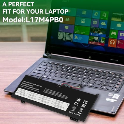 TREE.NB L17M4PB0 Battery for Lenovo Flex 6-14IKB 6-14ARR IdeaPad 530S-14ARR 530S-14IKB 530S-15IKB Yoga 530-14ARR 530-14IKB XiaoXin Air 14IKBR 15IKBR 15ARR 15IWL Series L17C4PB0 L17C4PB2 - size: 9.53x3.82x0.16inch L17M4PB0