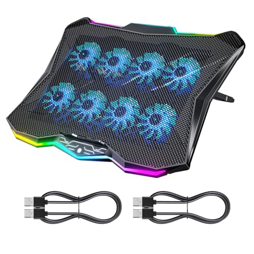 AICHESON AA3 Gaming Laptop 8 Cooling Fans and 2 USB A to A Cables Set