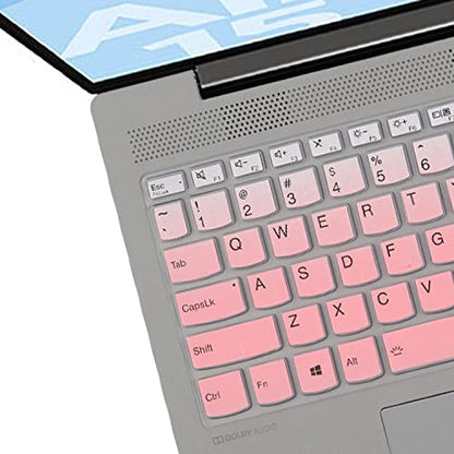 Keyboard Cover for Lenovo Ideapad Flex 5 5i 15.6" 16", IdeaPad Slim 5 5i/Slim 3 3i 15.6" 16", Ideapad Flex 5/5i 15.6" 16", Lenovo Yoga 7 7i 15.6 16, Yoga Slim 7 15.6, Ideapad 3/Ideapad 5 15.6 17.3 - color: Ombrepink
