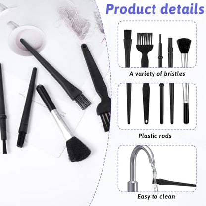 Mini Keyboard Cleaning Brushes Kit, 5 PCS Nylon Anti Static Dusting Brush, Electronics Cleaning Kit Small Spaces, Keyboard Cleaner Brushes Small Brush for Cleanings Computer Motherboard Camera