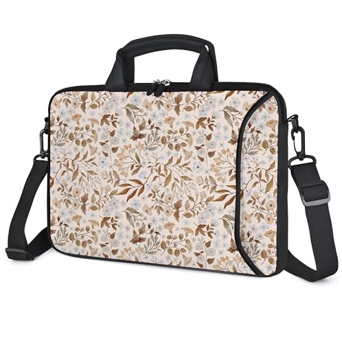 17 inch Laptop Shoulder Bag Carrying Case with Handle Fits 15.6/16/17/17.3/17.4 inch Laptop Notebook (Sicilian Flowers, 16-17.3 inch) - color: Sicilian Flowers