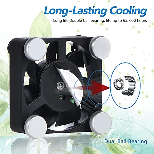 40mm USB Fan USB Ventilator 5V Cooling Fan Compatible for phone flat VR Gear, Aquarium, Roku, Router, Raspberry Pi, Cosplay, Helmet Receiver DVR Playstation Xbox Computer Cabinet Cooling - style: USB 40MM Single Fan