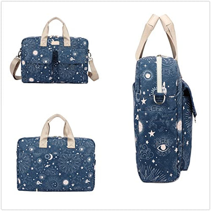 Laptop Briefcase, Water Repellent Multi-Functional Shoulder Messenger Case Bag For MacBook Pro 15 inch and 16 inch-16 inch Laptop(Sol de Mayo) - color: Sol De Mayo