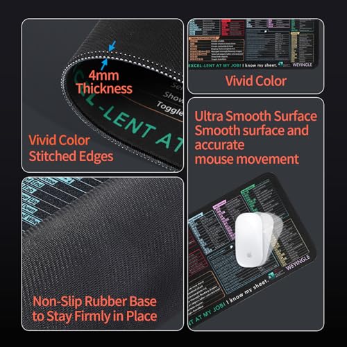 Wireless Charging Mouse Pad with Phone Holder Gaming Mousepad Desk Mat 15W Qi Fast Charging Pad Ultra-Smooth Surface Non-Slip Extended Premium Black Computer Keyboard Mat for MacBook PC Laptop - color: Shortcut Keys