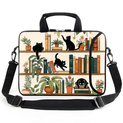 15.6" laptop sleeve chromebook case adjustable shoulder strap with handle accessory pocket (MMSJ-1) - color: Mmsj-1