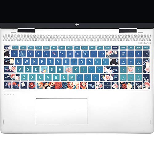 Keyboard Cover for HP Envy x360 15.6''Series/Pavilion 15/ Pavilion x360 15.6” /Envy 17 17.3" Series/Laptop 15t 17t 17-ca0011nr 17-by0040nr, Rose - color: Rose
