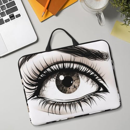 14 Inch Laptop Sleeve Case Waterproof Lightweight Laptop Case BagsEyelash Travel Laptop Bag With Handle For Women Men