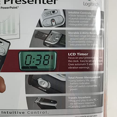 Logitech 2.4 GHz Cordless Presenter (Black)