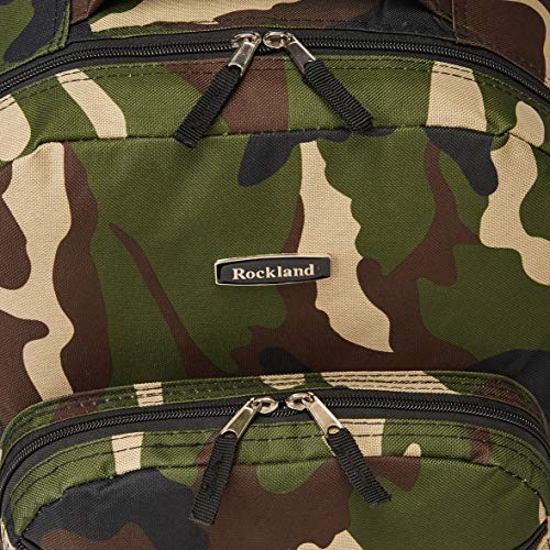 Rockland Double Handle 17" Rolling Backpack, Camo - color: CAMO, size: One Size