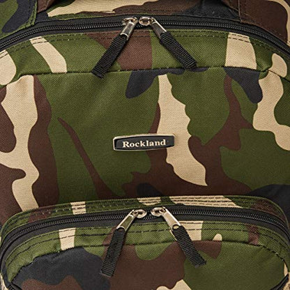 Rockland Double Handle 17" Rolling Backpack, Camo - color: CAMO, size: One Size