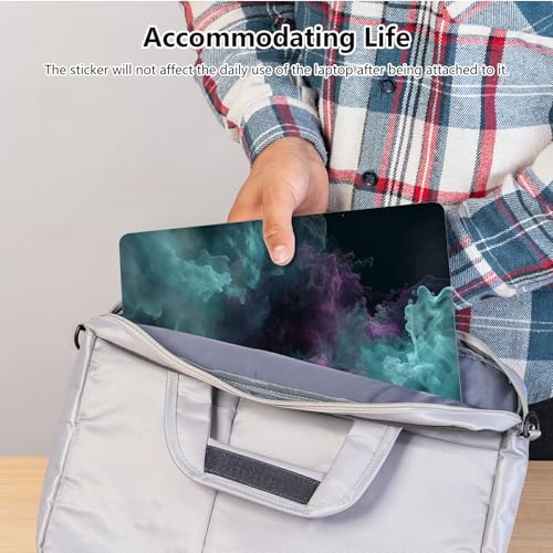 Universal Laptop Skin Sticker with 2 Wrist Pad Skins, Waterproof Scratch Resistant Vinyl Laptop Cover Decal, Cut to Fit for 11–15.6 Inch MacBook HP Dell Lenovo, Abstract Smoke - color: Abstract Smoke