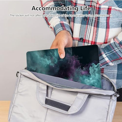 Universal Laptop Skin Sticker with 2 Wrist Pad Skins, Waterproof Scratch Resistant Vinyl Laptop Cover Decal, Cut to Fit for 11–15.6 Inch MacBook HP Dell Lenovo, Abstract Smoke - color: Abstract Smoke